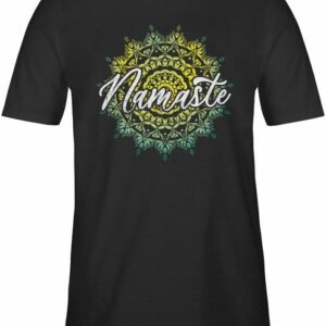 Shirtracer T-Shirt Namaste Vintage - Yoga und Wellness Geschenk - Herren Premium T-Shirt namaste shirt herren - tshirt vintage - yoga shirts - namastee