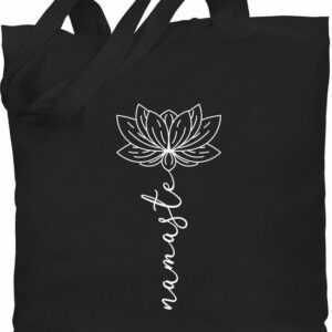 Shirtracer Umhängetasche Namaste Lotusblüte Yoga Chakra, Yoga und Wellness Geschenk