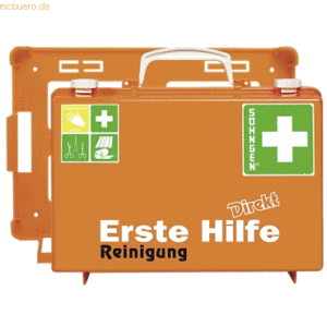 Söhngen Erste-Hilfe-Koffer Direkt Reinigung orange