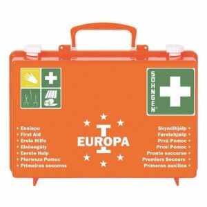 Söhngen Erste-Hilfe-Koffer EUROPA I, inkl. Füllung nach DIN 13157 (gültig ab 01.11.2021), 14 Sprachen