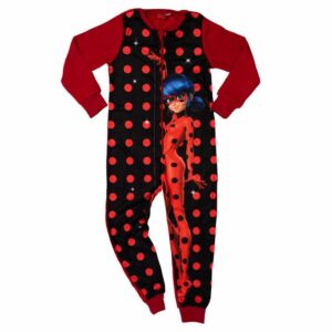 United Labels® Jumpsuit Miraculous Jumpsuit für Mädchen Rot/Schwarz