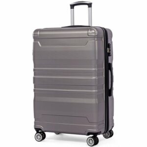 XDeer Kofferset Hartschalen-Handgepäck Koffer mit TSA-Schloss und Universalrad, Erweiterbar Seitengriff XL-47x31x75 cm