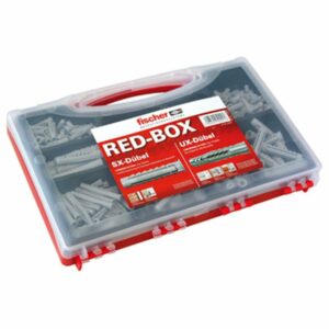 fischer Sortimentsbox SX/UX - Dübel Koffer für fast alle Baustoffe - 290-teilig