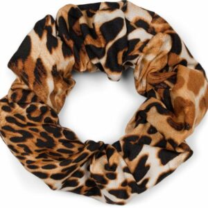 styleBREAKER Haargummi, 1-tlg., Scrunchie Haargummi Leoparden Muster
