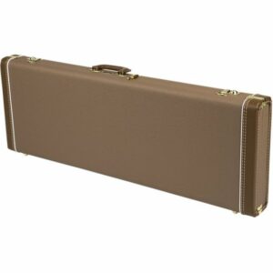 Fender E-Gitarren-Koffer, Deluxe Hardshell Case Brown Tolex Gold Plush Strat/Tele