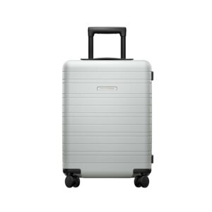 Handgepäck Koffer mit Powerbank - Horizn Studios H5 - 55x40x20 - Hellgrau - 4 rollen - Hartschalenkoffer - Kabinentrolley - TSA Schloss - 35l