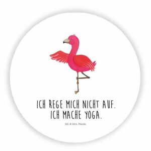Mr. & Mrs. Panda Magnet Flamingo Yoga - Weiß - Geschenk, Vogel, Namaste, Notiz Magnet, Yoga-Ü (1-St)