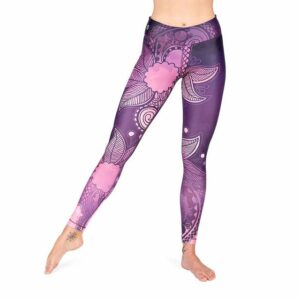 Niyama Yogaleggings Yoga-Leggings - Purple Blossom (1-tlg)
