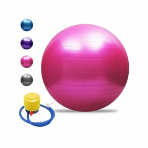 Trade Shop Traesio - Yoga Gymnastics Ball mit Pilates Pilates Fitnessübungen Training 55 cm - Rosa