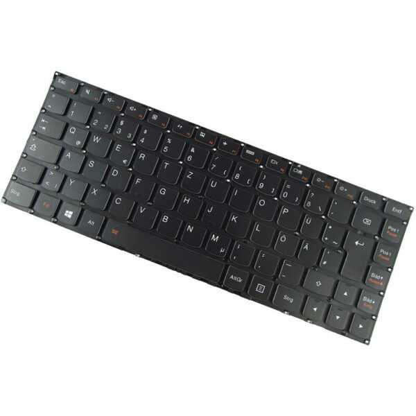 Original Laptop Tastatur Deutsch qwertz mit Hintergrundbeleuchtung für Lenovo Ideapad Yoga 2 13 (20344), Yoga 3 (14 500), 80jh0025us, 80jh00flus