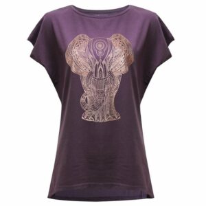 Yogistar Yoga & Relax Shirt Yoga T-Shirt Batwing Elephant (1-tlg)