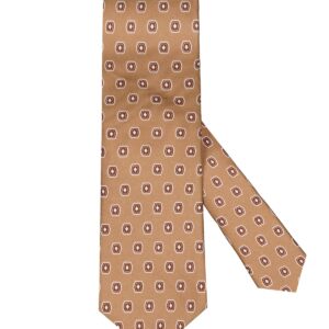 BOSS Krawatte aus Seide mit Allover-Print
