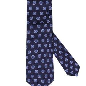 BOSS Krawatte aus Seide mit Allover-Print