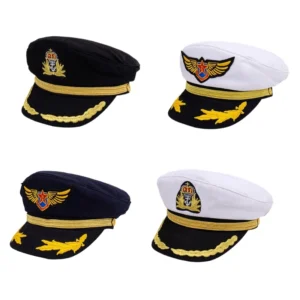 Captain Hat Kid Costume Hat Sailor Navy Marine Hat Naval for Children cosplay