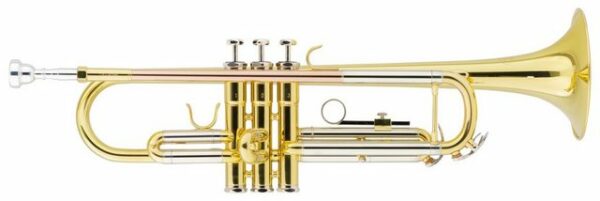 Classic Cantabile Bb-Trompete TR-40ML Trompete, (inkl. Koffer & Mundstück), ML-Bohrung, Mundrohr: Goldmessing, Schallbecher: 125 mm