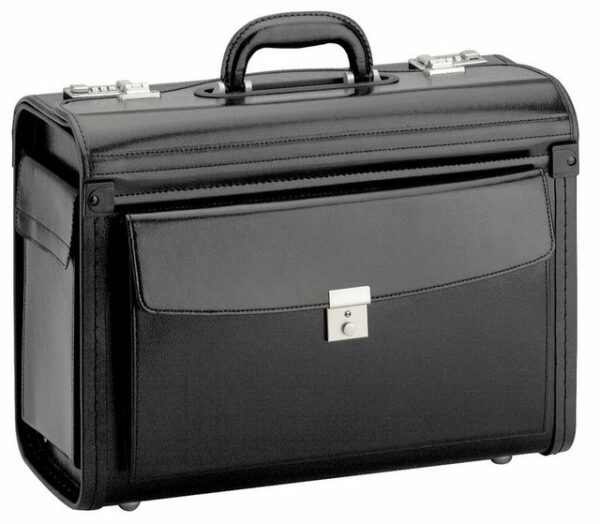 D&N Businesstasche Schwarzer Business-Koffer mit stilvollem und zeitlosem Design