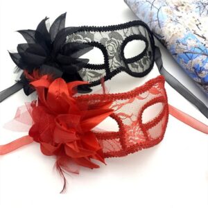 Dekorative Verkleidungsmaske Damen Spitzen Maske, Halloween-Ball-Maske, Venedig, (2-tlg), Maskerade Maske, Karneval Masken Halloween Masken