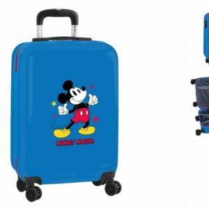Disney Mickey Mouse Trolley Koffer für die Kabine Mickey Mouse Only One Marineblau 20 34,5 x 55 x