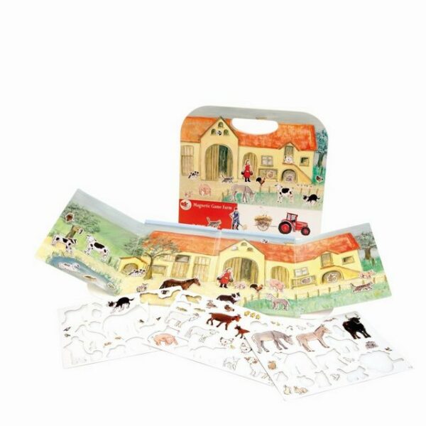 Egmont Toys Magnetspielbausteine Magnetisches Spiel Farm 100 Teile im Koffer ähnlich wie Sticker