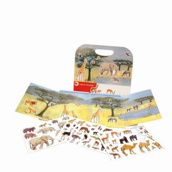 Egmont Toys Magnetspielbausteine Magnetspiel Dschungel 59 Teile im Koffer ähnlich wie Sticker