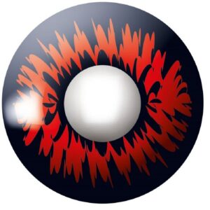 Eyecatcher Motivlinsen Farblinsen - 3-Monats-Kontaktlinsen, m15 - Red Wo