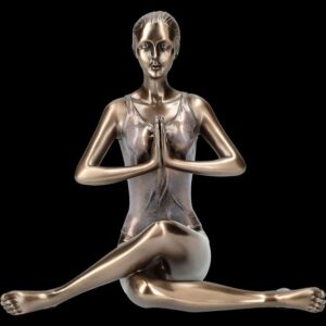 Figuren Shop GmbH Dekofigur Yoga Figur - Meditation im Sitzen - Veronese - sportliche Dekofigur
