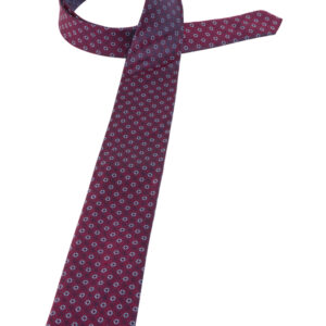 Krawatte in berry gemustert