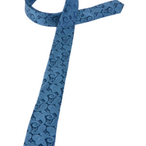 Krawatte in blau gemustert