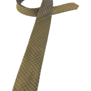 Krawatte in ocker gemustert
