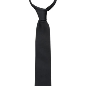 Krawatte in schwarz unifarben