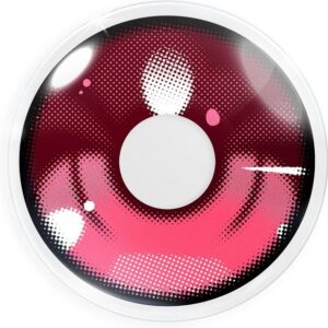 MeralenS Farblinsen Farbige Anime Arc 3 Pink Kontaktlinsen - Ohne Stärke für Cosplays