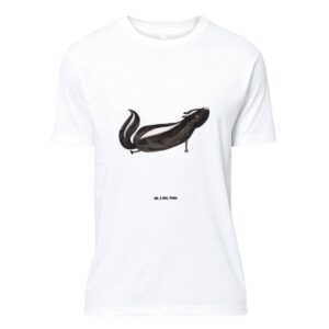 Mr. & Mrs. Panda T-Shirt Stinktier Yoga - Weiß - Geschenk, Frauen, Lebe, Lustiges T-Shirt, Par (1-tlg)