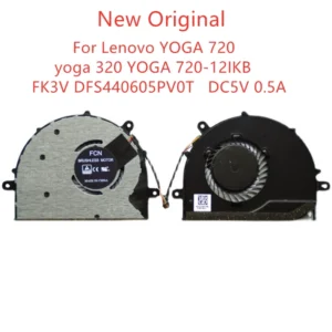 New Original Laptop CPU Cooling Fan For Lenovo YOGA 720 yoga 320 YOGA 720-12IKB Fan FK3V DFS440605PV0T DC5V 0.5A