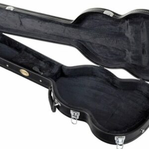 Rocktile E-Gitarren-Koffer Gitarrenkoffer für Double Cut Style E-Gitarre, gepolsterter Gigbag, integriertes Innenfach
