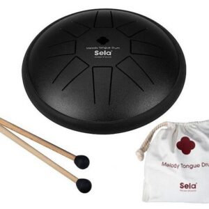 Sela Steel Tongue Drum SE 360 6 Zoll Zungentrommel Set Scheibentrommel Meditation Yoga