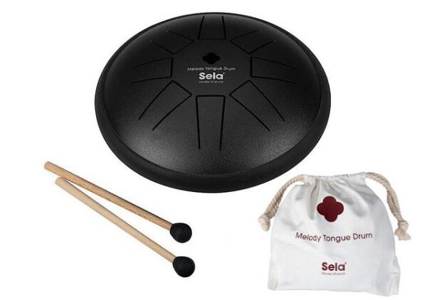 Sela Steel Tongue Drum SE 360 6 Zoll Zungentrommel Set Scheibentrommel Meditation Yoga