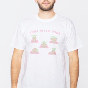 Star Wars - Yoga With Yoda White - T-Shirt