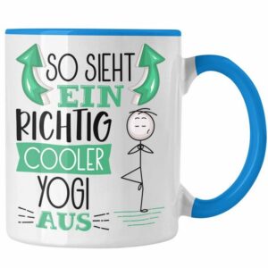 Trendation Tasse Yoga-Lehrer Tasse Geschenk So Sieht Ein Richtig Cooler Yoga-Lehrer Au