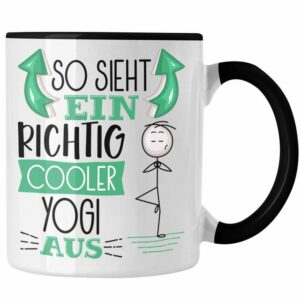 Trendation Tasse Yoga-Lehrer Tasse Geschenk So Sieht Ein Richtig Cooler Yoga-Lehrer Au