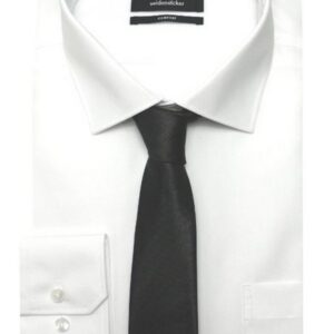 seidensticker Langarmhemd SC-2001 Kentkragen inkl. Krawatte und Einstecktuch schwarz Comfort Fit