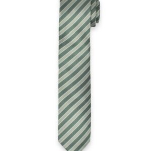 MARVELIS Krawatte Krawatte - Gestreift - Hellgrün/Dunkelgrün - 6,5 cm