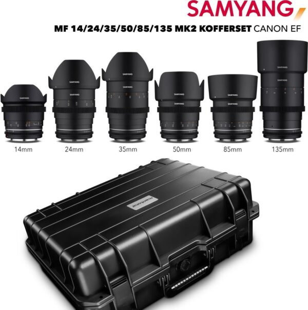 Samyang MF 14/24/35/50/85/135 MK2 Koffer Canon EF (23199)
