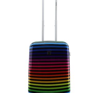 Saxoline Koffer "Color Strip", aus Polycarbonat-Material