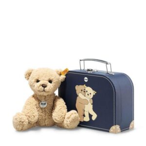 Steiff Kuscheltier Teddybär Ben 21cm beige mit Koffer