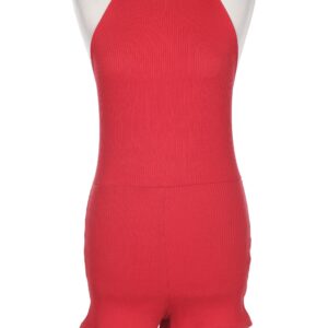 ZARA Damen Jumpsuit/Overall, rot