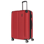 4 Rollen ABS Hartschalen Koffer Trolley M+L erweiterbar travelite CITY Rot 3 tlg. 4w Trolley Set
