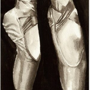 Artland Wandbild Balletschuhe II, Sport (1 St), als Alubild, Leinwandbild, Wandaufkleber oder Poster in versch. Größen