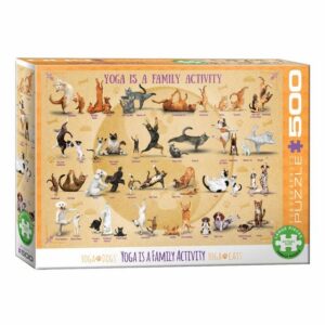 EUROGRAPHICS Puzzle Yoga Tierfamilie, 500 Puzzleteile