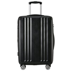 EXTSUD Handgepäckkoffer Hartschalen-Koffer, Rollkoffer, Reisekoffer, Handgepäck 4 Rollen, ABS-Material, TSA Zollschloss