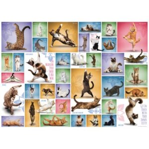 Eurographics Yoga Cats 1000 Teile Puzzle Eurographics-6000-0953